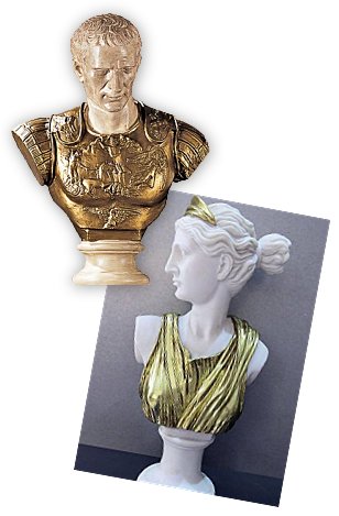Greek Roman 
bust sculptures  Julius Caesar Sculpture