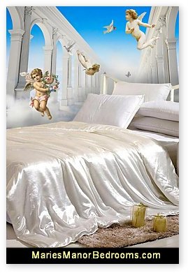 heaven clouds angels wallpaper mural angel decor angel theme angel bedroom decor