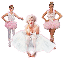 Twirl all around that dance floor in this fantastic costume. Move with grace and poise as you travel the stages of the world with your ballet company. Just imagine that kind of world of dance waiting for you. The Pink Ballerina costume includes: top with front ribbons, pink tutu, and pink leg ribbons. Does your little girl have visions of Sugar Plum Fairies dancing in her head? Does she dream of Swan Lake? If you have a tiny prima ballerina on your hands, decorate her room with the Little Ballerina. BALLERINA COSTUMES. Marilyn Monroe Ballerina Adult 