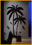 Tropical palm trees bedroom wall decorations -pallm tree wall decals