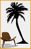 palm tree stickers-Wall Art Tropical decorations beach bedrooms