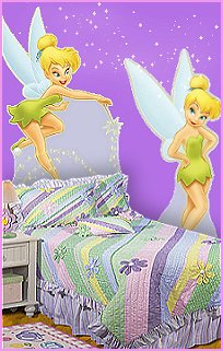 Tinkerbell bedroom decorating ideas -  Tinkerbell standups tinkerbell wall deccorations