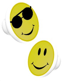 Yellow Smiley Face With Sunglasses Ceramic Cabinet Drawer Knob