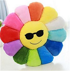 happy rainbow cushion
