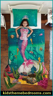 Sea Princess bedding - MERMAID BEDDING - mermaid curtains - mermaid rugs