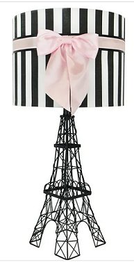 Eiffel Tower Table Lamp - Pink Bowknot