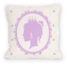 Princess Profile Throw Pillow princess bedroom decor
