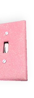 Candy Pink Iridescent Opal Glitter / Sparkle Bling Light Switch Plates & Outlet Covers unicorn bedroom wall decor 