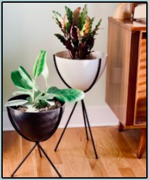 Bullet Planter  Mid century Modern home decor modern plant pots 