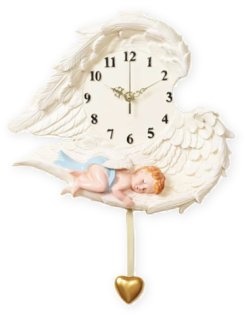 Angel Pendulum Clock  angel bedroom wall decor angels