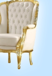 gold throne chairs - gold baroque chairs   