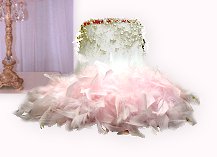 Feathers and Pearls.table lamp ballerina bedroom decor ballerina room lighting  White Table Lamp Shade with pink Feathers and cream faux Pearls. Shantung Silk Shade