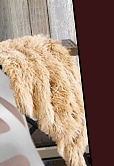 Plush fuzzy furry faux fur decorations 
