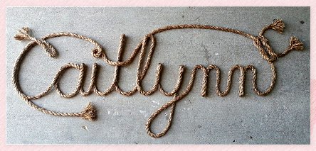 lasso wall art name art Western lasso Rope Name Art cowgirl wall decor 