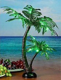 Palm Tree table lamp - tropical bedroom decor