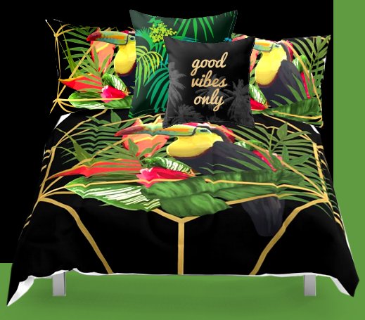 tropical bedding collection toucan print tropical comforter pillows - tropical bedroom decor