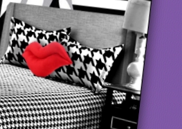 red lips throw pillows houndstooth bedding fashion runway bedroom decor, fashion diva bedroom vogue, girls boutique bedroom ideas, Fashion show, project runway  fashionista room decor