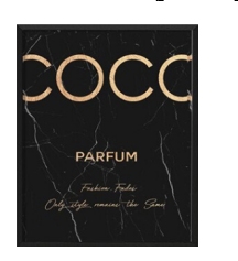 Luxury Fashion Coco Quotes Poster Print   