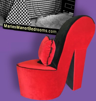 high heel shoe chair  red shoe chair high heel chair fun furniture Stiletto Chair fashion bedroom furniture