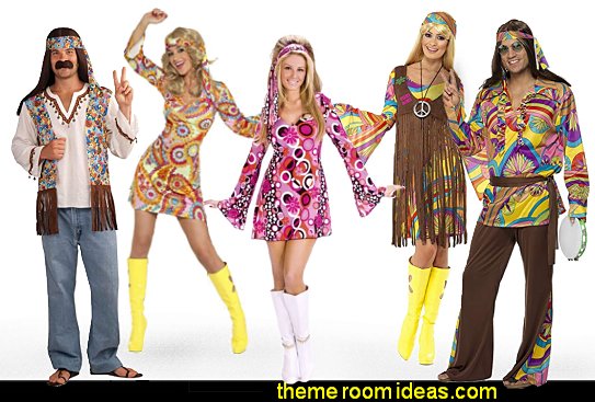 Retro 60s Groovy 70s 
Psychedelic hippie Costumes 
