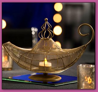 Magic Lamp Centerpiece - Genie lamp - Jeannie lamp -  fun decoration for the I dream of Jeannie bedroom