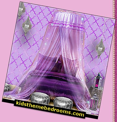 jeannie bottle bedroom purple decorating
