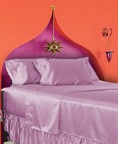 Sleep in ultimate comfort with our luxurious satin flat sheets. We offer an array of colors to match any bedroom decor: white, black, red, champagne, pink, gold, jewel blue, lavender, grape, burgundy, sage, pewter,