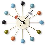 Atomic Ball Wall Clock retro mod decor mid century home decor