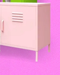 Bashful Pink Metal Locker Accent Cabinet   -  lockers locker furniture Metal Locker Cabinet Footlockers Metal Locker Accent Cabinet  Metal Locker End Table  